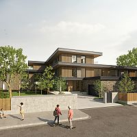 3D-Rendering der Zufahrtssituation